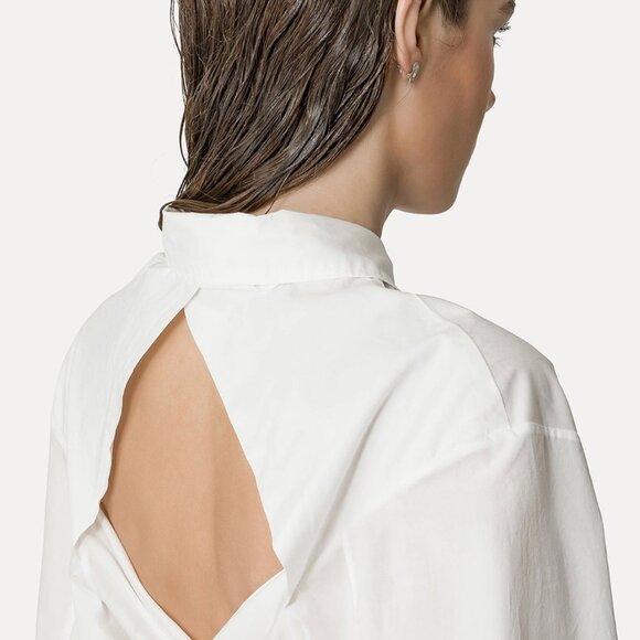 forte forte white shirt with cummerbund - Picture 3 of 7